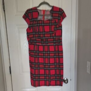 Grace Karin Red Plaid Dress